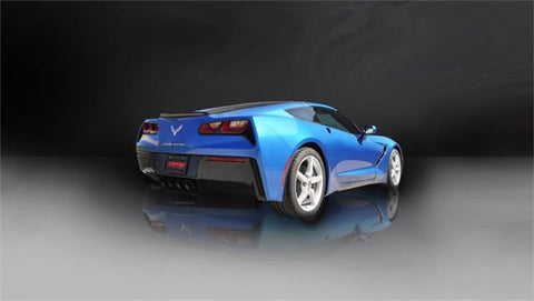 Corsa 2014 Corvette C7 Coupe 6.2L V8 AT/MT 2.75in Valve-Back Dual Rear Exit Black Sport Exhaust - 14764BLK