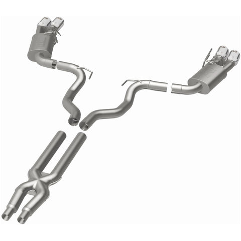 MagnaFlow SYS Cat-Back 2018 Ford Mustang GT 5.0L Competition Dual Exit Polished 4in Tips - 19368