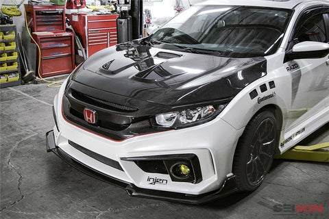 Seibon 2016-2017 Honda Civic Coupe/Sedan/Hatchback MR-Style Carbon Fiber Hood - HD16HDCV-MR