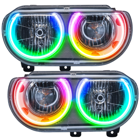 Oracle 08-14 Dodge Challenger SMD HL (Non-HID) - ColorSHIFT - Dynamic - 7720-332