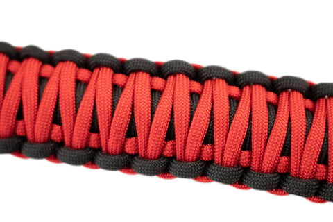 Fishbone Offroad 97-06 Jeep Wrangler Paracord Door Handles - Black/Red - FB55286