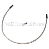 NAMZ Oil Sendin Harness Cover (SS Braided & Clear Coated - Stock Length) - NOSSH-1801