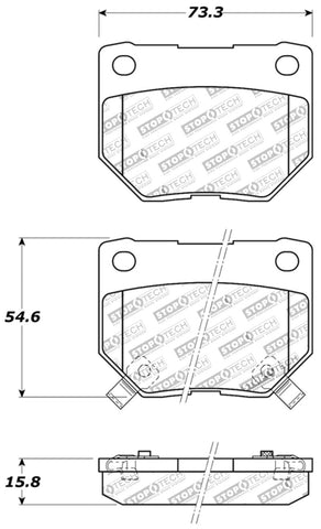StopTech Performance 06-07 WRX Rear Brake Pads - 309.04610