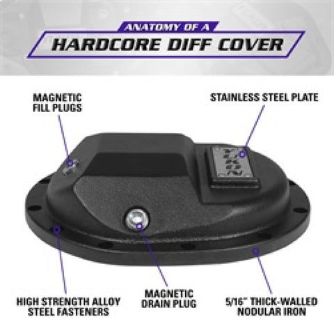Yukon Gear Hardcore Diff Cover for GM 9.5in & 9.76in Rear - YHCC-GM9.5-12B