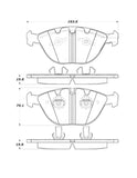 StopTech Street Touring 06-09 BMW M5 E60 / 07-09 M6 E63/E63 Front Brake Pads - 308.11510