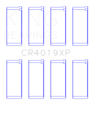 King Engine Bearings Renault F8Q 784/F7R/F1N (Size STD) Performance Rod Bearing Set - CR4019XP