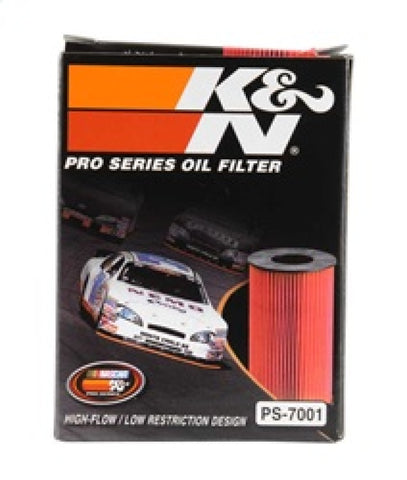 K&N Pro Series Oil FIlter 1.188in ID x 2.125in OD x 2.688in H for 99-01 Cadillac Catera - PS-7001