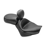 Mustang 04-21 Honda VT750 Aero Wide Touring 2PC Seat w/Driver Backrest - Black - 79391