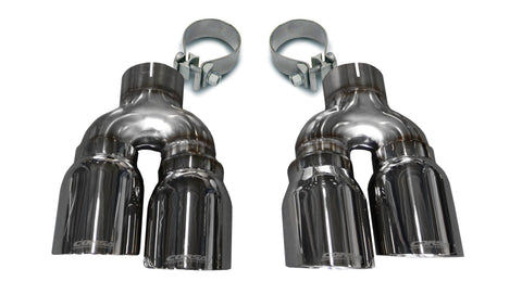 Corsa 16-19 Cadillac ATS 3.6T 4in Inlet / 4in Outlet Twin Polished Tip Kit (For Corsa Exhaust Only) - 14479