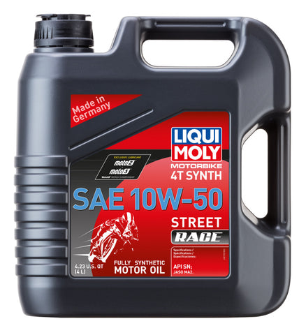 LIQUI MOLY 4L Motorbike 4T Synth SAE 10W50 Street Race - 20068