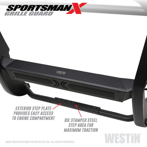 Westin 15-20 Chevy Suburban/Tahoe Sportsman X Grille Guard - Textured Black - 40-33805