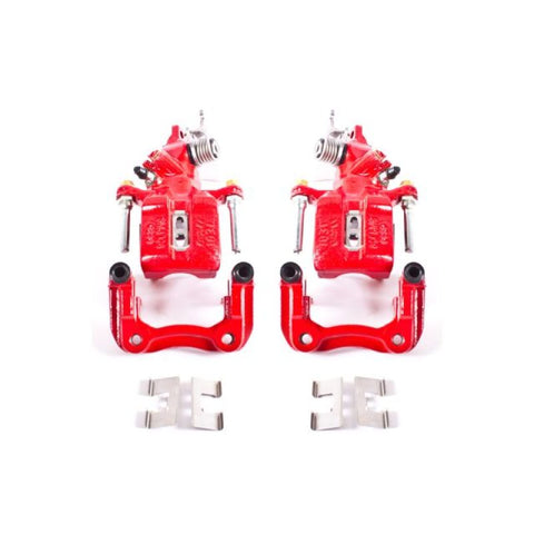 Power Stop 04-08 Acura TSX Rear Red Calipers w/Brackets - Pair - S2068