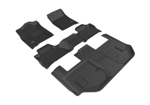 3D MAXpider 15-20 GMC Yukon Xl With Bench 2Nd Row Kagu Black R1 R2 R3 - L1GM02601509