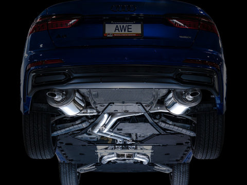 AWE Tuning Audi 2019-2023 C8 A6/A7 3.0T Touring Edition Cat-Back Exhaust- Turn Downs - 3015-31003