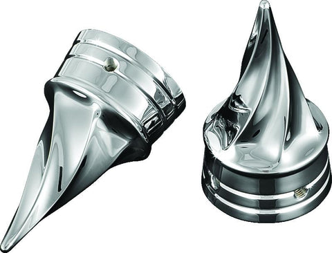 Kuryakyn Twisted Axle Caps Chrome - 1217