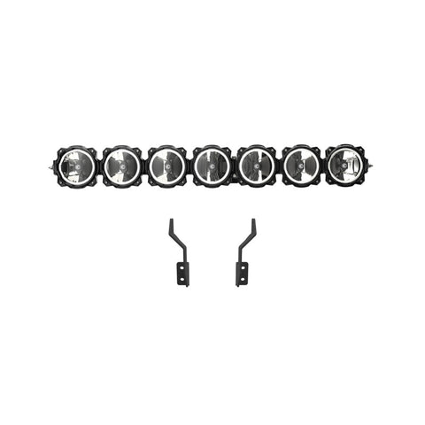 KC HiLiTES 2017+ Ford Super Duty Gravity LED Pro6 7-Light Bar Kit - Front Bumper - 91346