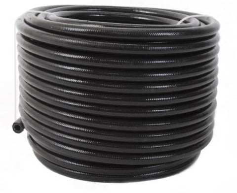 Aeromotive PTFE SS Braided Fuel Hose - Black Jacketed - AN-06 x 16ft - 15335