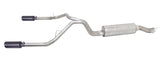 Gibson 14-17 Ram 2500 Big Horn 6.4L 2.5in Cat-Back Dual Split Exhaust - Black Elite - 66568B