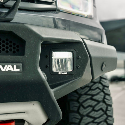 RIVAL 24-26 Ford Ranger Raptor Front Aluminum Bumper w/Winch Mount and Recovery Points - 2D.1813.1.US