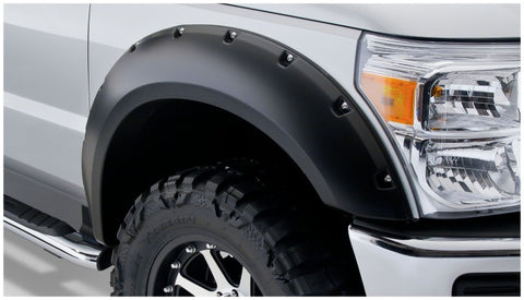 Bushwacker 99-07 Ford F-250 Super Duty Styleside Pocket Style Flares 4pc 81.0/96.0in Bed - Black - 20914-02