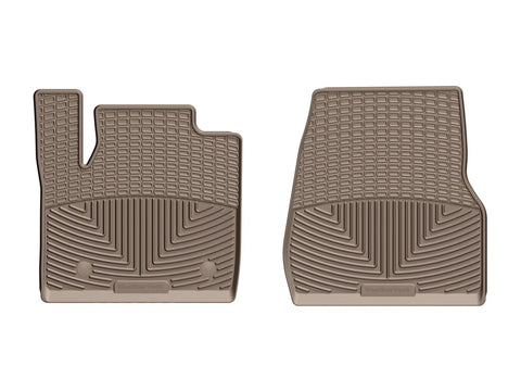 WeatherTech 2017+ Ford F-250/F-350/F-450/F-550 Front Rubber Mats - Tan - W407TN
