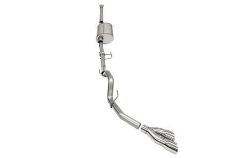 Corsa 2021-2025 Ford F-150 SuperCrew/6.5in Bed 3.5L V6 Sport Cat-Back Single Side Exit-Polished - 21169