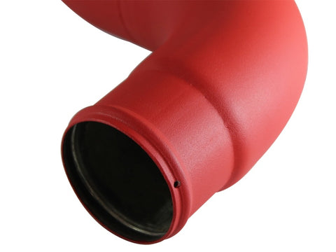aFe BladeRunner 3in Red Intercooler Tube Hot Side w/Couplings 13-14 Dodge RAM Diesel 6.7L (td) - 46-20138-R