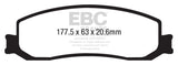 EBC 12 Ford F350 (inc Super Duty) 6.2 DRW 2WD Yellowstuff Front Brake Pads - DP43001R