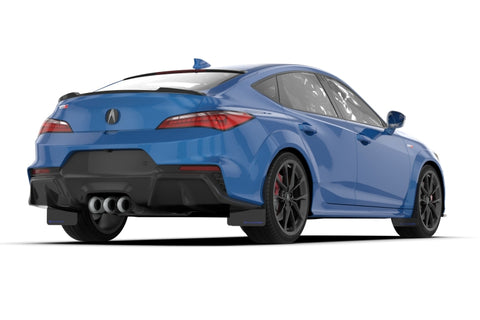 Rally Armor 23-25 Acura Integra A-Spec Black UR Mud Flap W/Red Logo (No Drilling Req.) - MF109-UR-BLK-RD