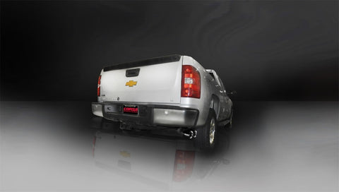 Corsa 11-13 GMC Sierra Ext. Cab/Std. Bed 1500 6.2L V8 Black Sport Cat-Back Exhaust - 14523BLK