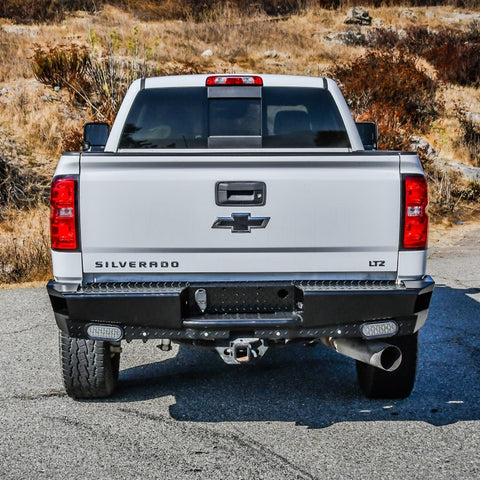 Westin 14-18 Chevrolet Silverado HDX Bandit Rear Bumper - Black - 58-341155