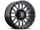 ICON Alpha 17x8.5 5x5 0mm Offset 4.75in BS 71.5mm Bore Gun Metal Wheel - 1217857347GM
