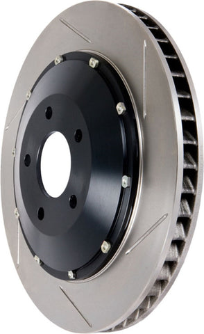 StopTech 07-08 Audi RS4 AeroRotor 2pc Slotted and Zinc Plated Front Rotor (Pair) - 81.113.9931