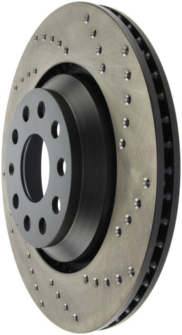 StopTech 09-13 VW CC 3.6L VR6 / 08-09 & 12 Golf R/Golf R32 Drilled Left Rear Rotor - 128.33113L