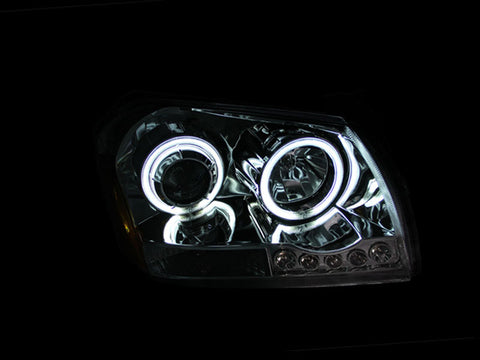 ANZO 2005-2007 Dodge Magnum Projector Headlights Chrome - 121219