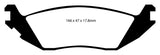 EBC 06-09 Chrysler Aspen 4.7 Greenstuff Rear Brake Pads - DP61639