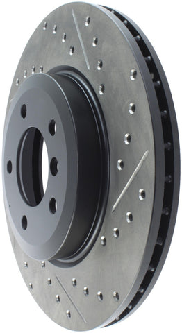 StopTech 06-08 BMW Z4 / 00-07 330 Series (E46/E90) Slotted & Drilled Left Front Rotor - 127.34052L