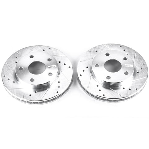 Power Stop 91-95 Toyota MR2 Front Evolution Drilled & Slotted Rotors - Pair - JBR590XPR