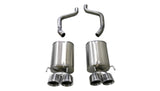 Corsa 05-08 Chevrolet Corvette (C6) 6.0L/6.2L Polished Xtreme Axle-Back Exhaust w/4.5in Tips - 21010