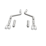 MagnaFlow Axle-Back, SS, 3in, Quad Split Rear 3.5 Tips 2015 Dodge Challenger incl SRT Hellcat - 19206