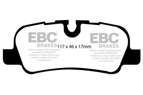 EBC 05-10 Land Rover LR3 4.4 Extra Duty Rear Brake Pads - ED91542