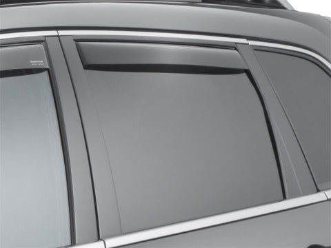 WeatherTech 14+ Jeep Cherokee Rear Side Window Deflectors - Dark Smoke - 81741