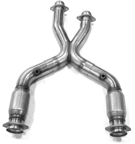 Kooks 96-04 Ford Mustang SVT Cobra Mach 1 SVT Cobra 1-3/4 x 3 4V Header & Catted X-Pipe Kit - 1122H220