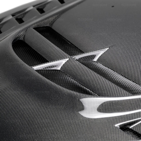 Seibon 03-07 Mitsubishi Evo 8 & 9 CW II Carbon Fiber Hood - HD0305MITEVO8-CWII