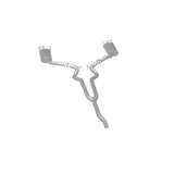 MagnaFlow Cat Back, SS, 2.5in, Street, Dual Split Polished 4.5in Tips 2015 Ford Mustang Ecoboost - 19097