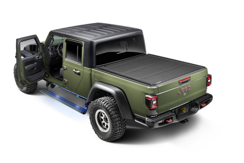 RealTruck 20-24 Jeep Gladiator CC 4dr VoltStep Electric Running Board Kit (Cut/Drill Req.) - Tex Blk - 20451687PC
