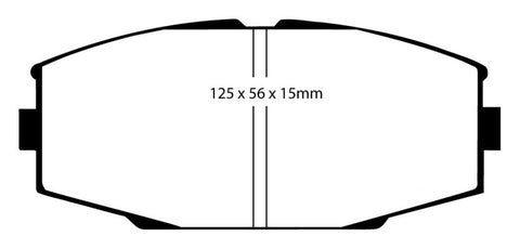 EBC 86-92 Toyota Supra 2.8 Yellowstuff Front Brake Pads - DP4610R