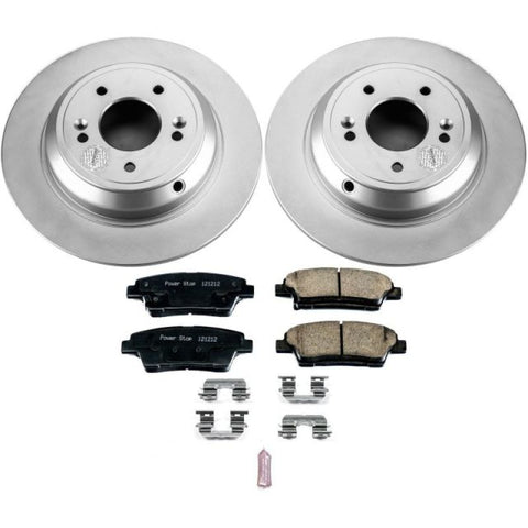 Power Stop 17-18 Genesis G80 Rear Z17 Evolution Geomet Coated Brake Kit - CRK5848