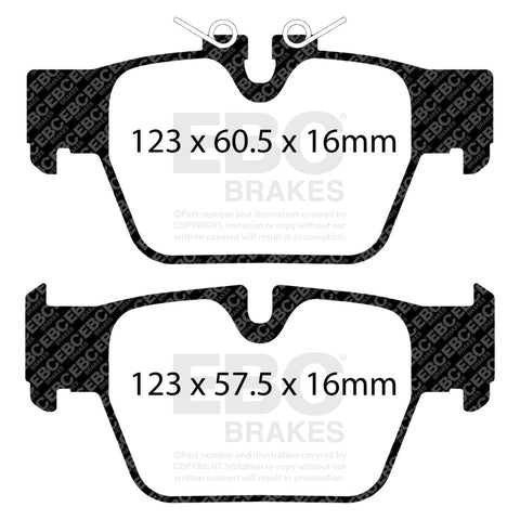EBC 2018+ BMW X2 Yellowstuff Rear Brake Pads - DP42394R