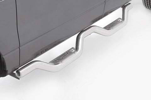 Lund 2019 Chevy Silverado 1500 Crew Cab Latitude Stainless Steel Nerf Bars - Polished Stainless - 26510027